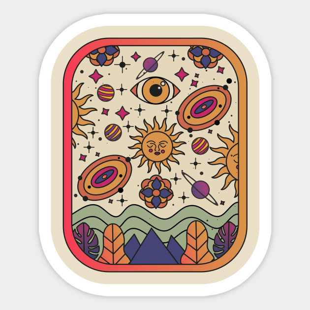 The Cosmic Effect Sticker by Izouuss